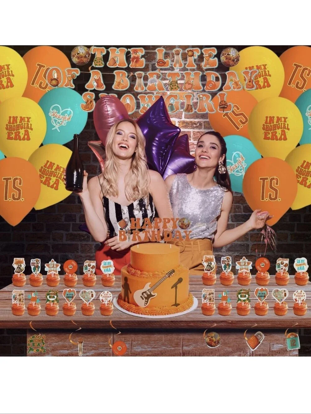 The Life of A Birthday Showgirl Party Decorations Package Kit